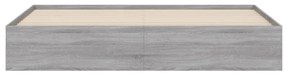 vidaXL Πλαίσιο Κρεβατιού με συρτάρια Γκρι sonoma 200x200εκ. Επεξ. Ξύλο