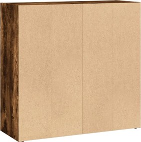 vidaXL Βιβλιοθήκη Καπνιστή Δρυς 80x30x77 εκ. από Επεξεργασμένο Ξύλο