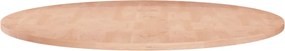 vidaXL Επιφάνεια Τραπεζιού Στρογγυλή Ø80x1,5 εκ. Μασίφ Ξύλο Δρυς