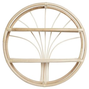 Ράφια DKD Home Decor Τοίχο Φυσικό ρατάν 2 Ράφια (60 x 14 x 60 cm)