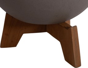ΣΕΤ 3 ΓΛΑΣΤΡΕΣ ΜΕ TEAK ΒΑΣΕΙΣ TRYLL HM4681.03 FIBER CEMENT--ΓΚΡΙ