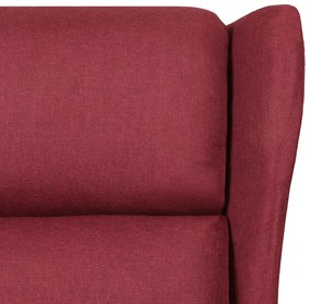 vidaXL Πολυθρόνα Μασάζ Μπορντό Υφασμάτινη