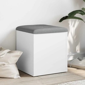 vidaXL Πάγκος Αποθήκευσης Λευκός 42x42x45 εκ. από Τεχνητό Ξύλο