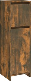 vidaXL Ντουλάπι Μπάνιου Καπνιστή Δρυς 30x30x95 εκ. Επεξεργασμένο Ξύλο