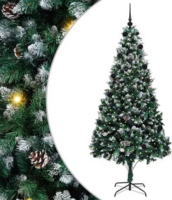 vidaXL Τεχνητό Χριστουγεννιάτικο Δέντρο με 300 LED Πράσινο 210 cm
