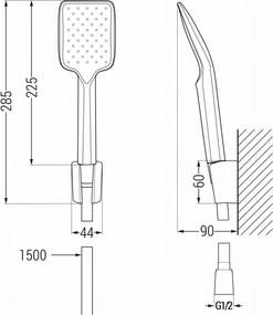 Mexen R-62 σετ σημειακού ντους, χρώμιο - 785625052-00