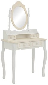 Intrahome Τουαλέτα κρεβατοκάμαρας Pazlen intrahome mdf σε λευκή αντικέ απόχρωση 75x40x140.5εκ | SKU: INTRAPA-198111122