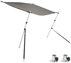 vidaXL Επέκταση Σκιάστρου Σχήμα Τ Ανθρακί 174x205x(115-194) εκ.