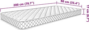 vidaXL Στρώμα Αφρού Μνήμης 200 x 90 x 17 εκ. μαλακό