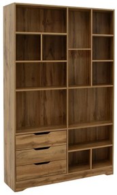 Bookcase Lucinda  sonoma 120x29.8x180.5cm 120x29.8x180.5 εκ.