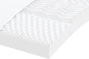 vidaXL Στρώμα Αφρού 7 Ζωνών Σκληρότητα 20 ILD Λευκό 100 x 200 εκ.