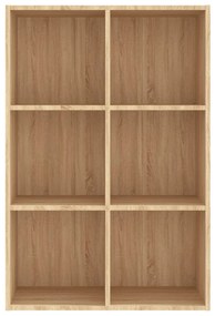 vidaXL Ραφιέρα / Βιβλιοθήκη Sonoma Δρυς 66x30x98 εκ. από Επεξ. Ξύλο