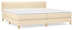 ΚΡΕΒΑΤΙ BOXSPRING ΜΕ ΣΤΡΩΜΑ ΚΡΕΜ 200X200 ΕΚ. ΥΦΑΣΜΑΤΙΝΟ 3130382