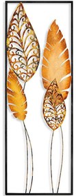 Διακοσμητικό Τοίχου Nezgep 930DYU1182 32x90cm Gold-Rust Wallity Μέταλλο