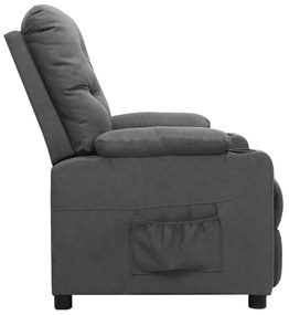 vidaXL Πολυθρόνα με Ανύψωση Ανοιχτό Γκρι Υφασμάτινη