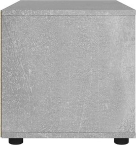 vidaXL ντουλάπι τηλεόρασης VISNES Γκρι μπετόν 100x40x38 cm