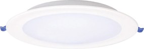 POWERTECH LED φωτιστικό downlight PT-1558, 5W, Φ100x25mm, 4000K, 425lm, λευκό