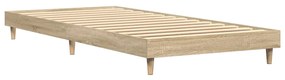 vidaXL Πλαίσιο Κρεβατιού Χωρ. Στρώμα Sonoma Δρυς 75x190εκ Επεξ. Ξύλο