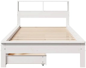 vidaXL Κρεβάτι Βιβλιοθήκη Χωρίς Στρώμα 100x200 εκ. Μασίφ Ξύλο Πεύκο