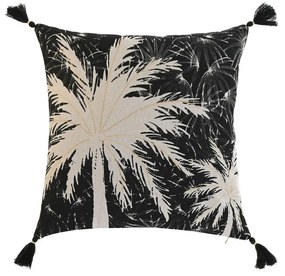 Μαξιλάρι Home ESPRIT Μαύρο Boho Παλάμη 45 x 5 x 45 cm