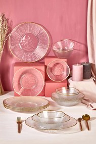 Dinner Set (18 Pieces) Ekol Transparent