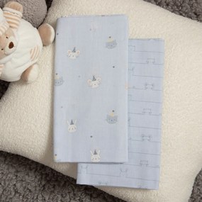 Σεντόνια Λίκνου (Σετ) Nef-Nef Homeware Baby Special Party Blue