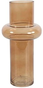 Βάζο Γυάλινο 013.787891 13,5x25,5cm Brown Glass