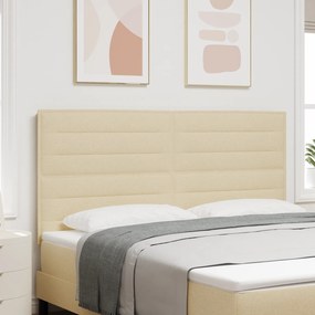 vidaXL LED Κεφαλάρι Σχεδίασης Γραμμών Κρεμ 90 εκ Ύφασμα