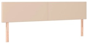 Κεφαλάρι Κρεβατιού LED Καπουτσίνο 160x5x78/88 εκ. Συνθετ. Δέρμα 3121433