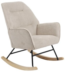 Intrahome Πολυθρόνα Exultant Intrahome κουνιστή ύφασμα cream-φυσικό 75x68x95εκ | SKU: INTRAPA-366111126