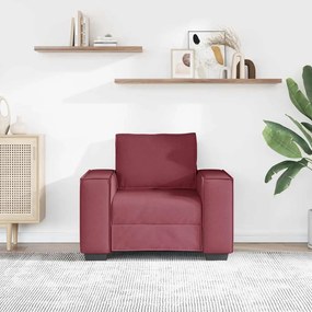vidaXL Πολυθρόνα-Καναπέ Κόκκινη από Ύφασμα 100x78x84 εκ.