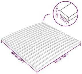 Τελάρο Κρεβατιού με 17 Σανίδες 120 x 200 εκ. 340074