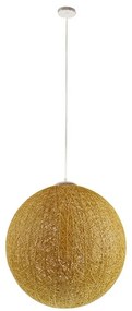 Φωτιστικό Οροφής Loft 01361 Gold GloboStar Ψάθα