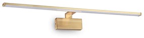 Φωτιστικό Τοίχου-Απλίκα Alma Led 225005 81x15x9cm 18W 3000K 2250lm Gold Ideal Lux Metal