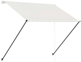 vidaXL Τέντα Συρόμενη με LED Κρεμ 200 x 150 εκ.