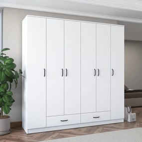 Ντουλάπα Λευκό BRAMI 210x51.7x210