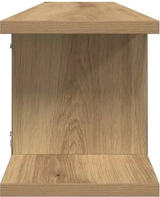 vidaXL Ραφιέρες Τοίχου 2 τεμ. Αρτισιανή Δρυς 75x18x20εκ. Επεξεργ. Ξύλο