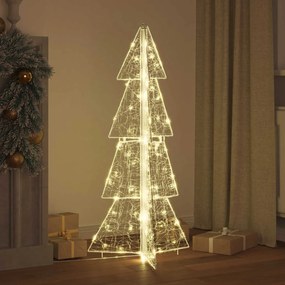 vidaXL Χριστουγεννιάτικο Δέντρο 100 LED Θερμό λευκό 120 cm Ακρυλικό