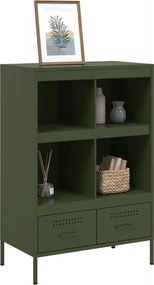 vidaXL Ντουλάπι Πράσινο Λαδί 68x39x101,5 εκ. από Ατσάλι
