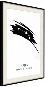 Αφίσα - Zodiac: Aries I - 20x30 - Μαύρο - Με πασπαρτού