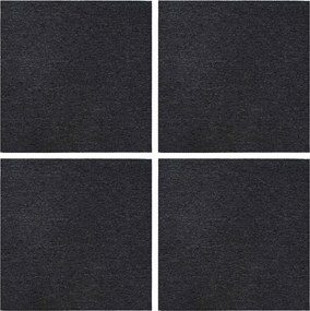 vidaXL Πλακάκι Χαλιού Σκούρο Γκρι 50 x 50 cm 4 pcs