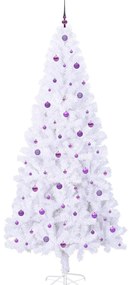 vidaXL Τεχνητό Χριστουγεννιάτικο Δέντρο Λευκό 240 cm PVC και Ατσάλι