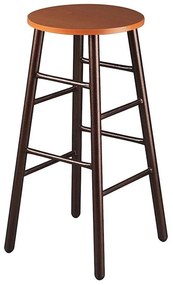 Bar stool No 168 Καφέ Σφυρήλατο, Δρύς