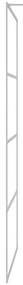 Διαχωριστικό Ντουζιέρας με Αμμοβολή Ασημί 100x195 εκ. Γυαλί ESG - Ασήμι