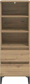 vidaXL Highboard Artisan Δρυς 40 x 36 x 110 εκ. Επεξεργασμένο Ξύλο