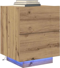 vidaXL Κομοδίνο Artisan Oak 45 x 40 x 55 εκ Επεξεργασμένο ξύλο