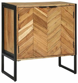 vidaXL Πλαϊνό Γραφείο Καφέ 70 x 35 x 75 εκ Μασίφ ξύλο ακακίας
