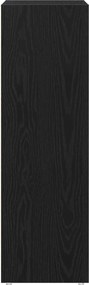 vidaXL Ντουλάπι Μπάνιου Μαύρη Οξυά 30 x 30 x 95 cm Επεξεργασμένο ξύλο
