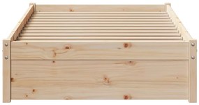 vidaXL Σκελετός Κρεβατιού Χωρίς Στρώμα 90x200 εκ Μασίφ Ξύλο Πεύκου