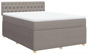 ΚΡΕΒΑΤΙ BOXSPRING ΜΕ ΣΤΡΩΜΑ TAUPE 160X200 ΕΚ. ΥΦΑΣΜΑΤΙΝΟ 3287518